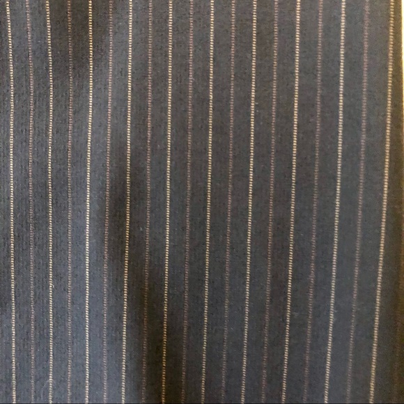 BCBG Max Azria size 0 dark navy blue pinstripe pencil skirt - Picture 7 of 8